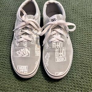 Vans Off the Wall Gray Sneakers Classic Low-Top Style